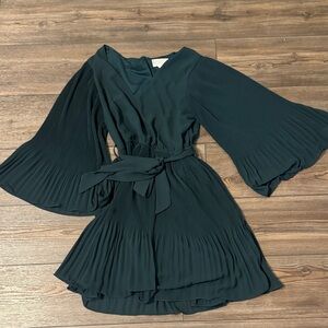 Love Riche Teal Long Sleeve Dress